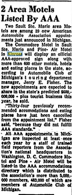 Pine-Air Grocery and Total Gas (Pine-Air Motel) - March 1957